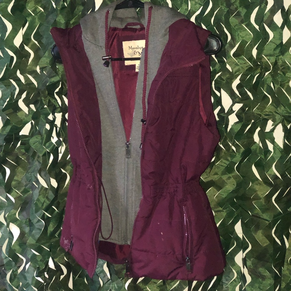 Maralyn & Me Purple Vest Lightweight Casual